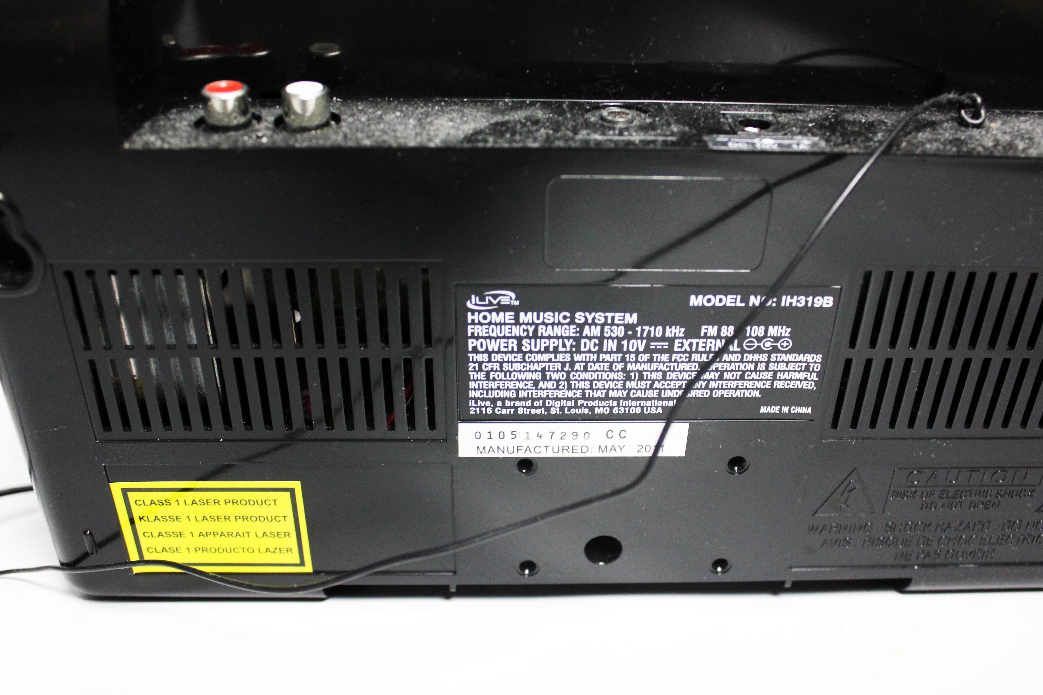 ILive Home Music System with Speakers