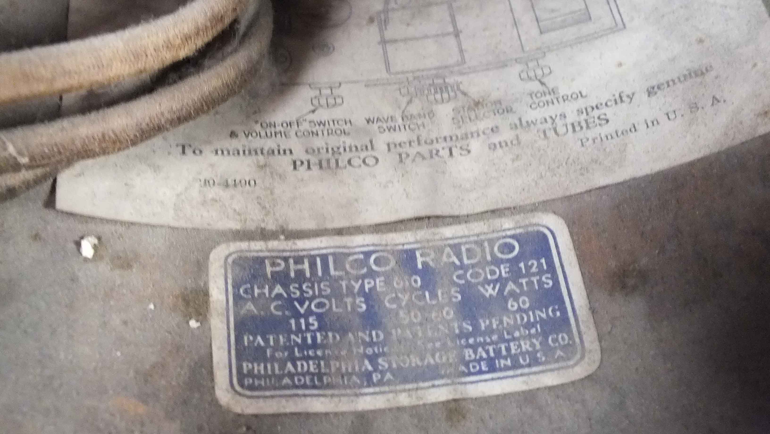 1940s Philco Radio 
