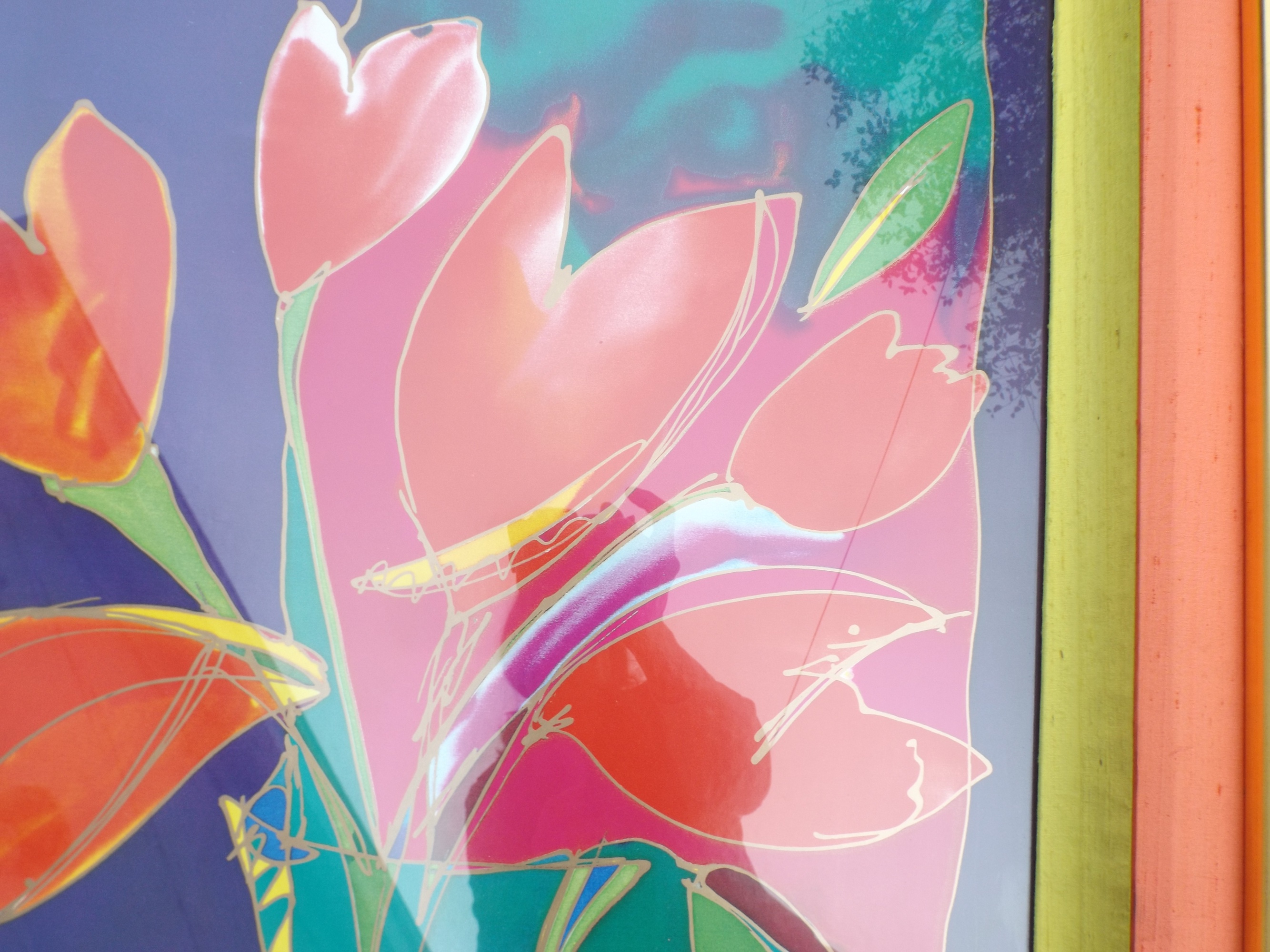 Suzanne May Offset Lithographic Poster Exploding Tulips