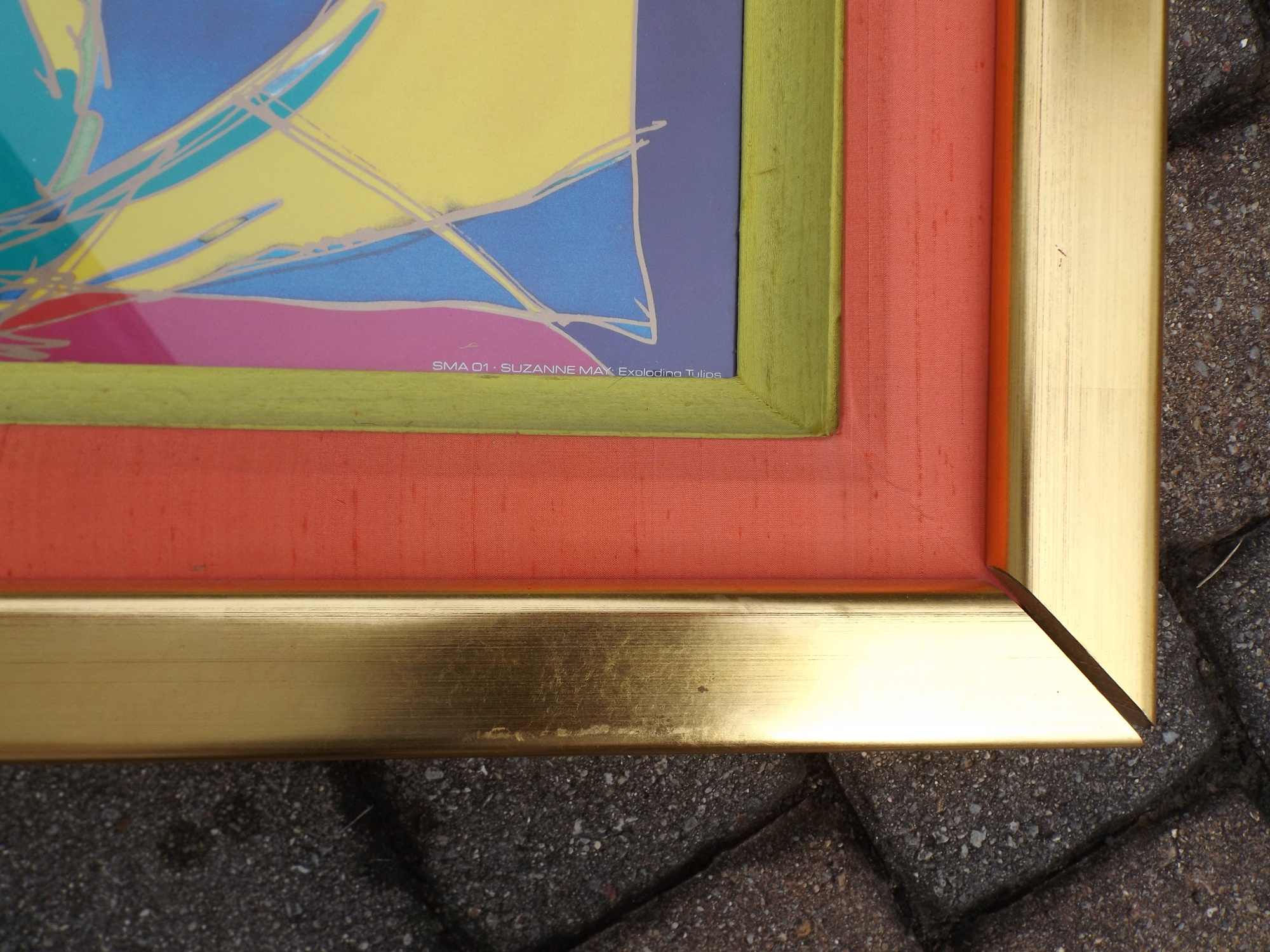 Suzanne May Offset Lithographic Poster Exploding Tulips