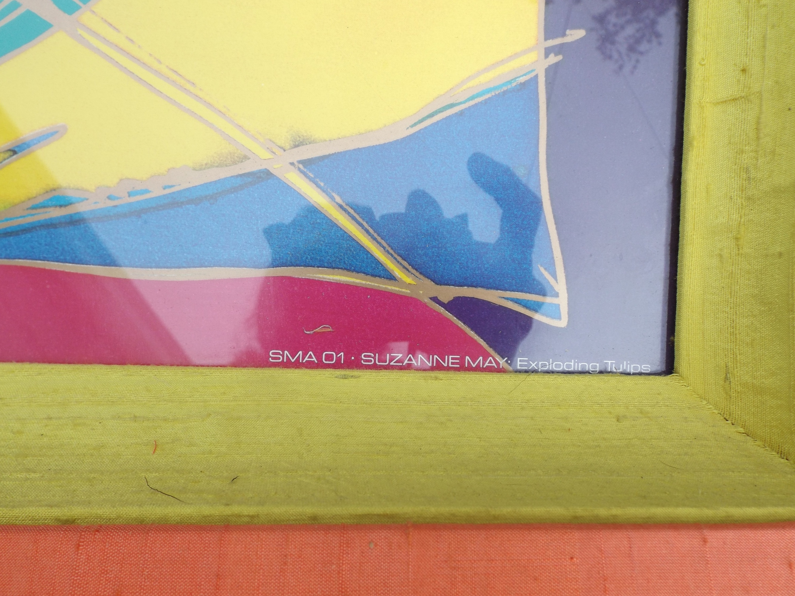 Suzanne May Offset Lithographic Poster Exploding Tulips