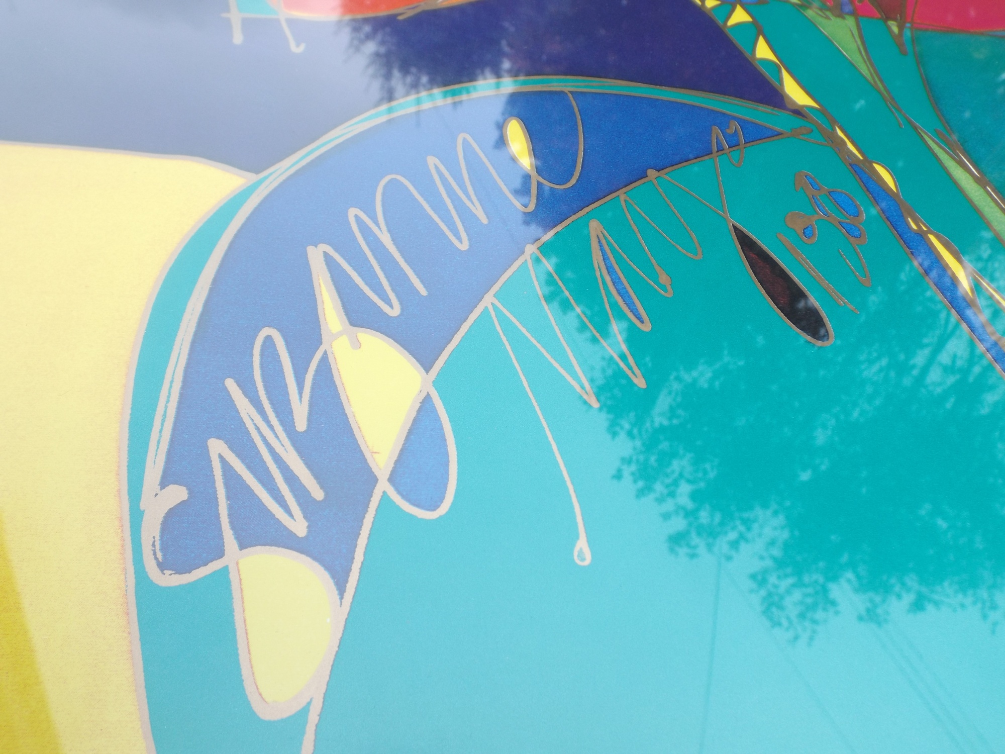 Suzanne May Offset Lithographic Poster Exploding Tulips