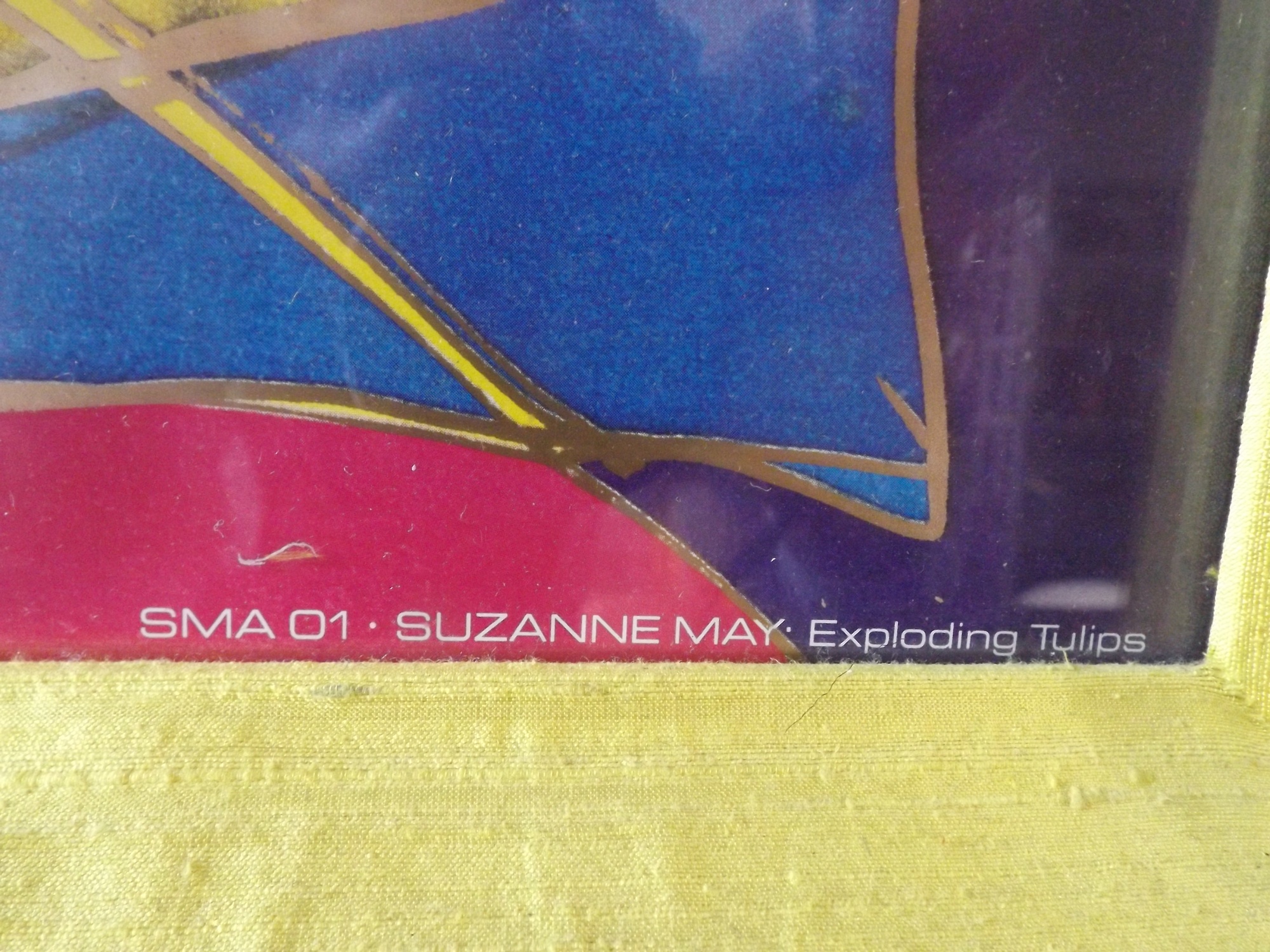 Suzanne May Offset Lithographic Poster Exploding Tulips