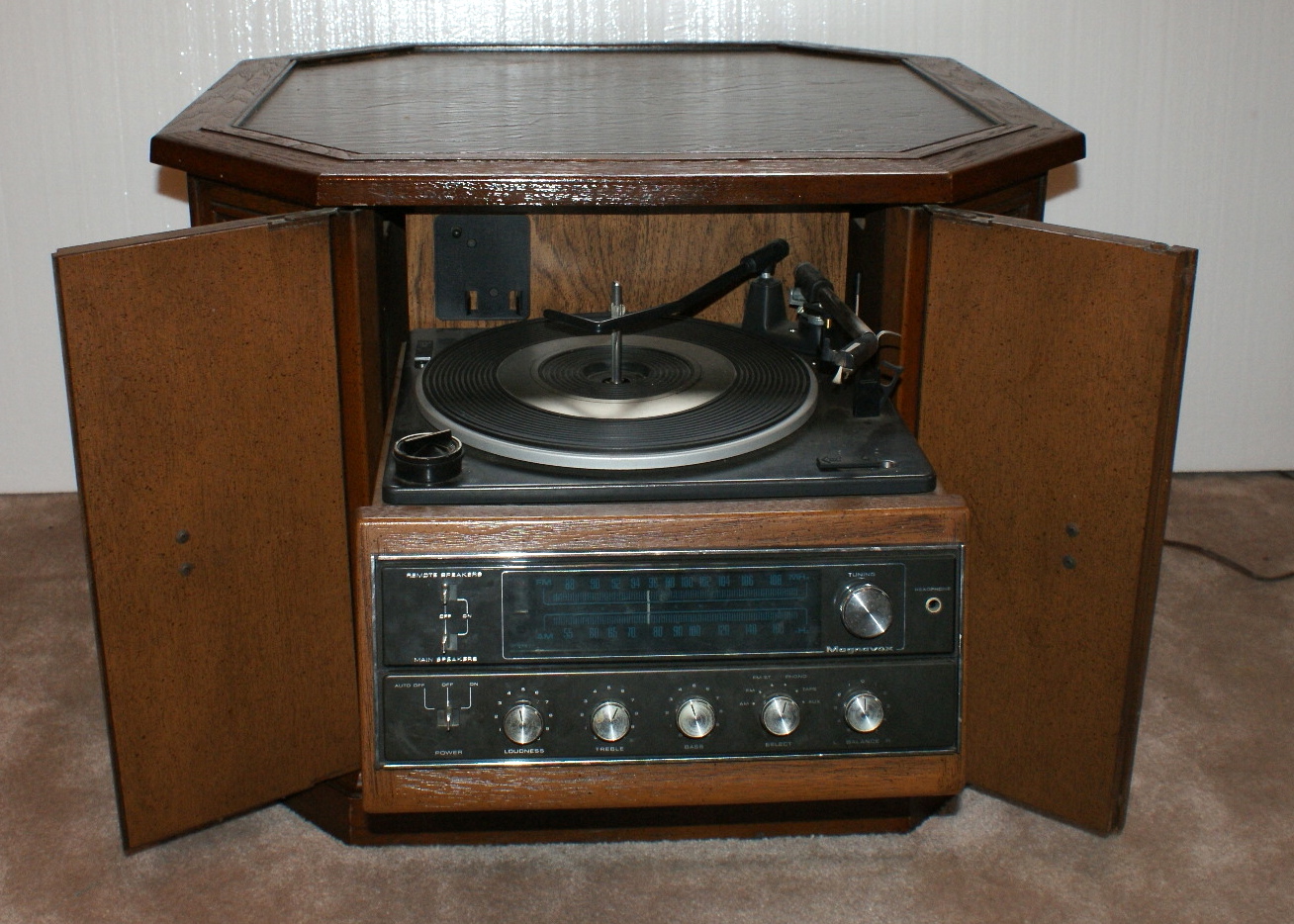 Vintage Magnavox Drum Console 