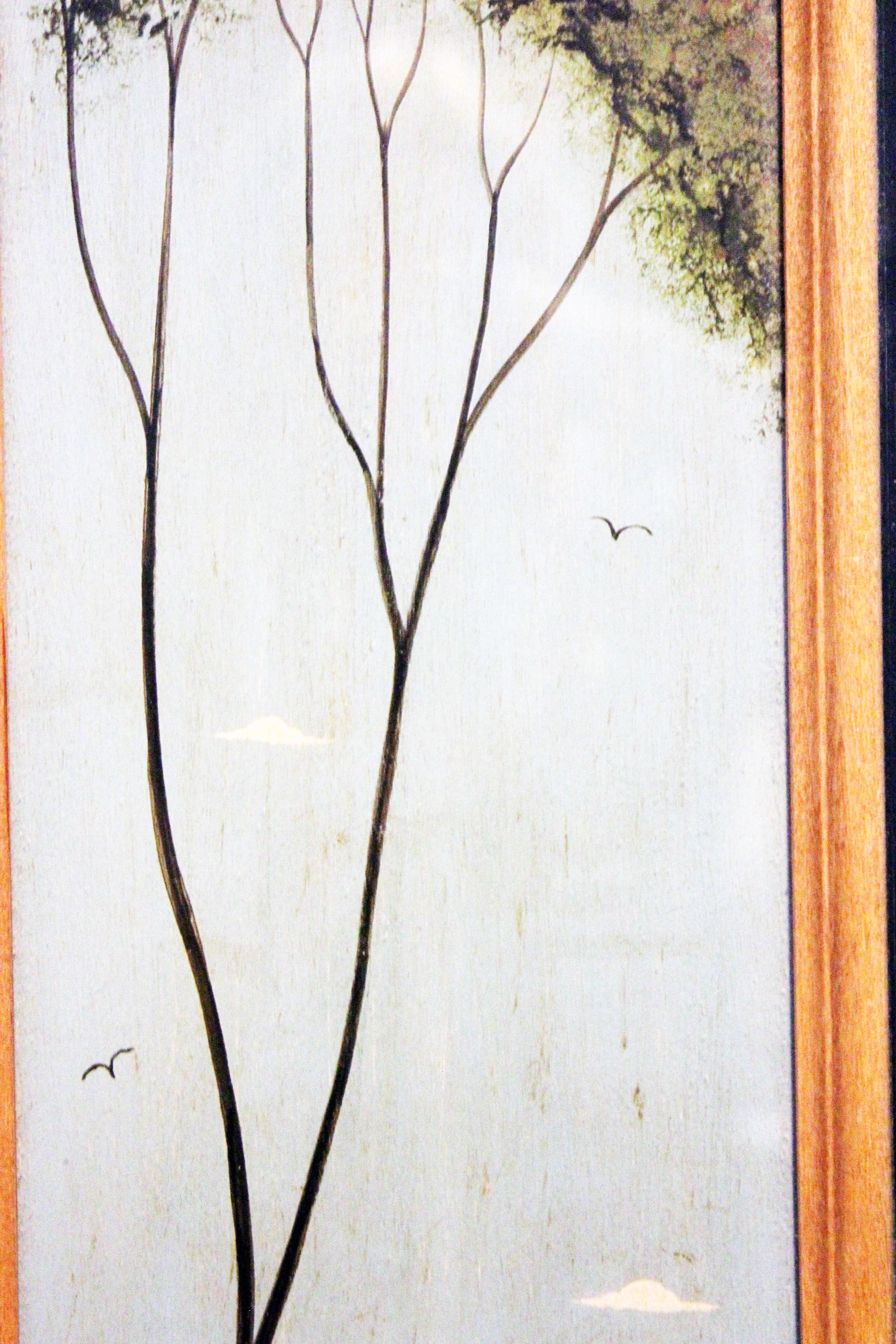 Framed Folk Art Panel Print by Artist Warren Kimble 