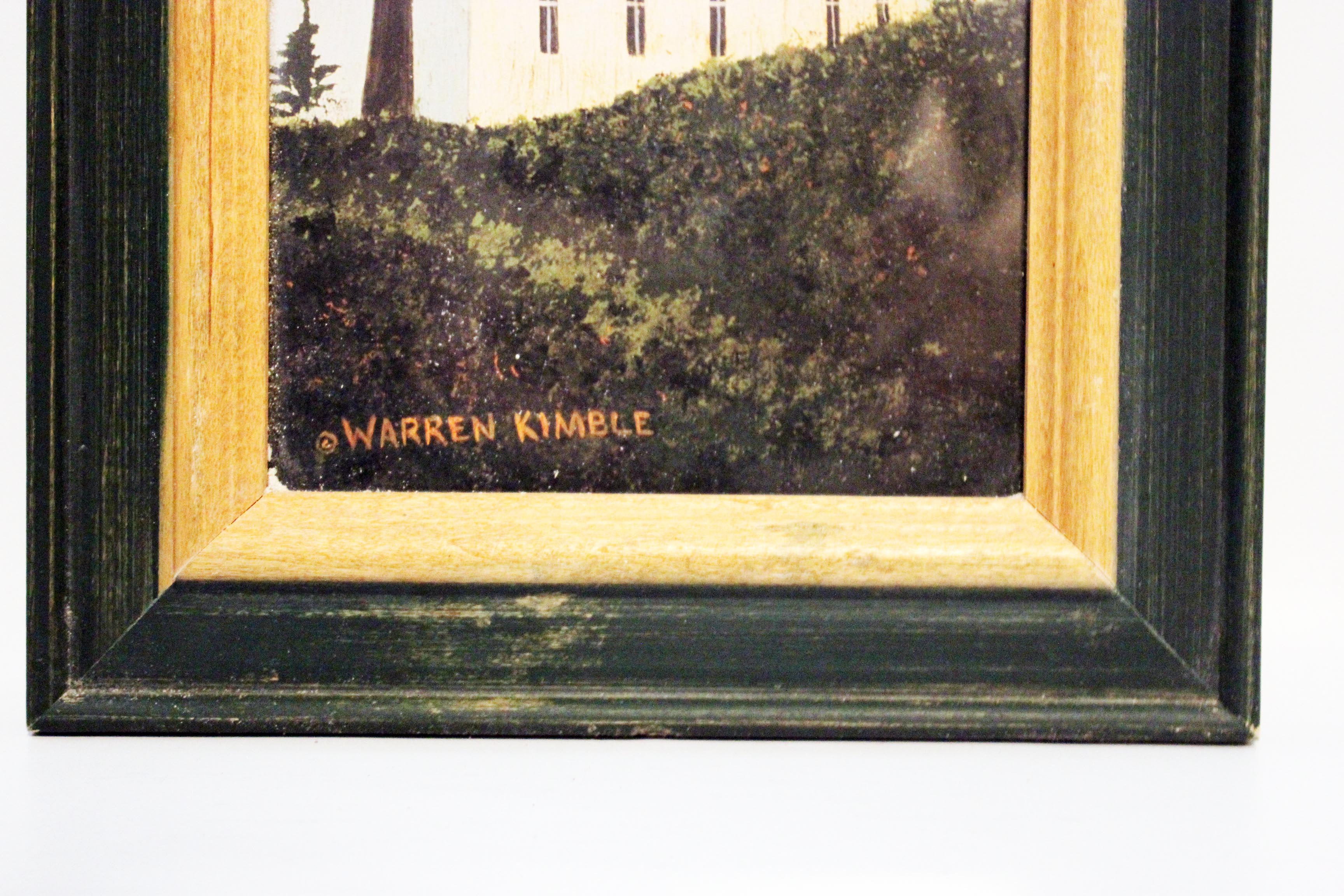 Framed Folk Art Panel Print by Artist Warren Kimble 