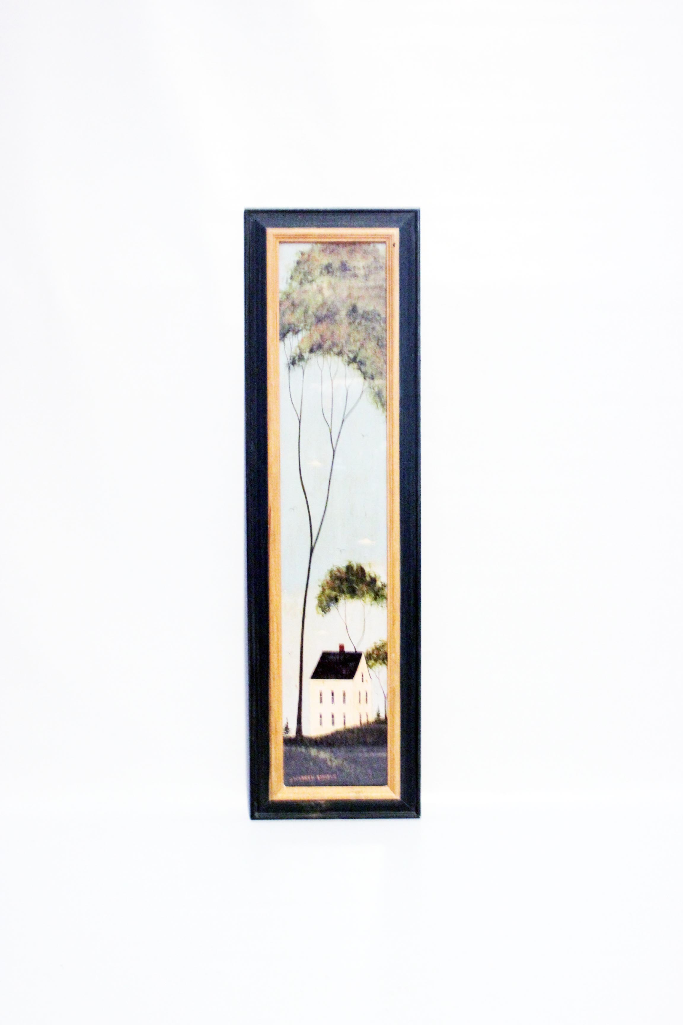 Framed Folk Art Panel Print by Artist Warren Kimble 