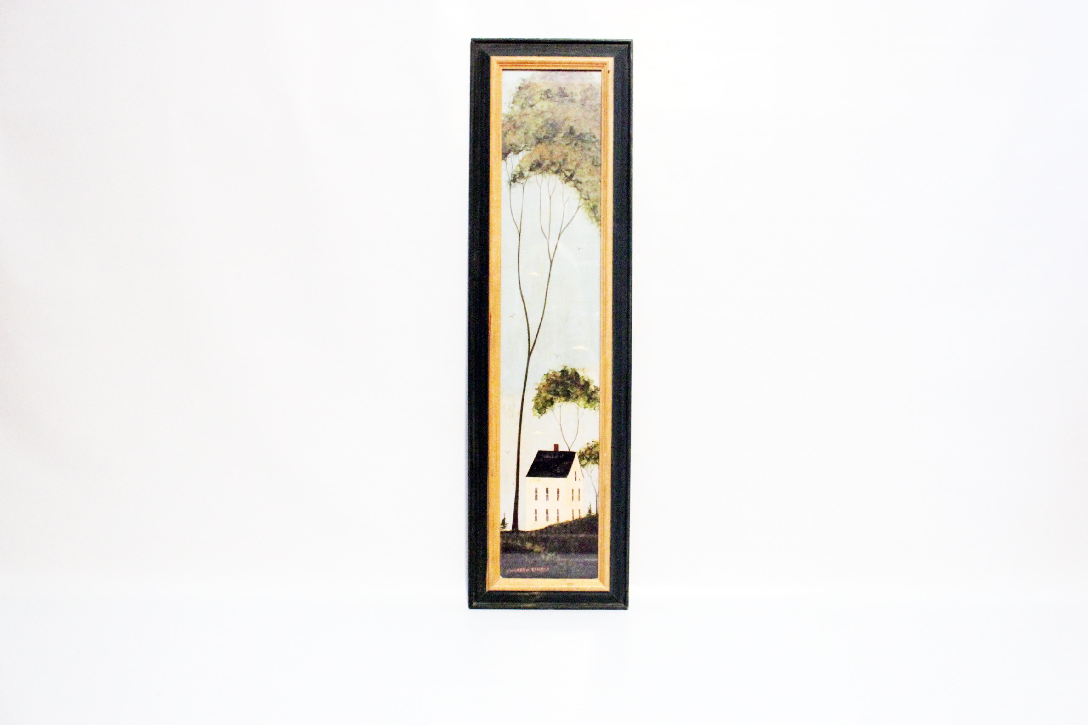 Framed Folk Art Panel Print by Artist Warren Kimble 