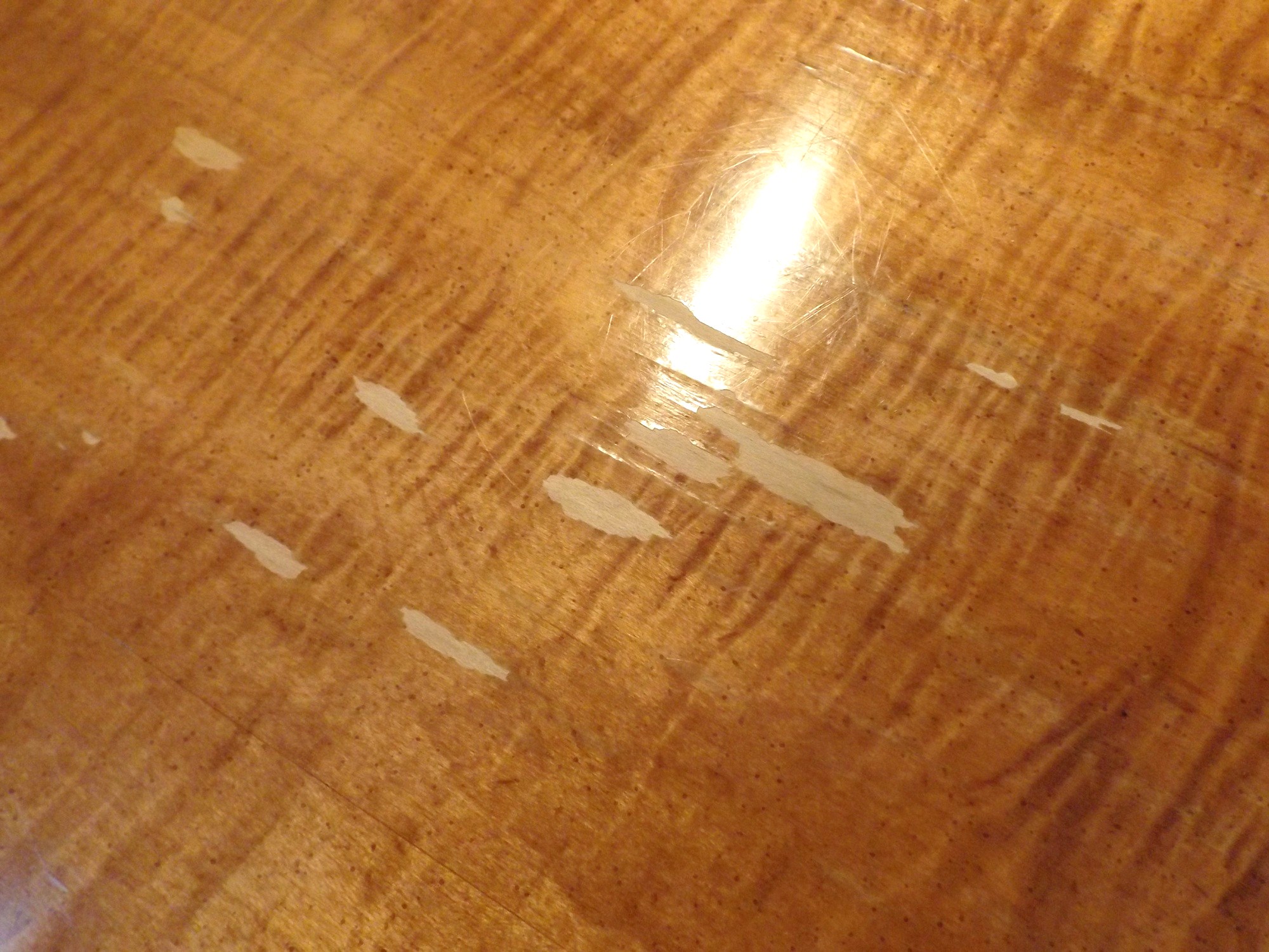 Mid-Century Lane King Tiger Maple Headboard and Night Stands