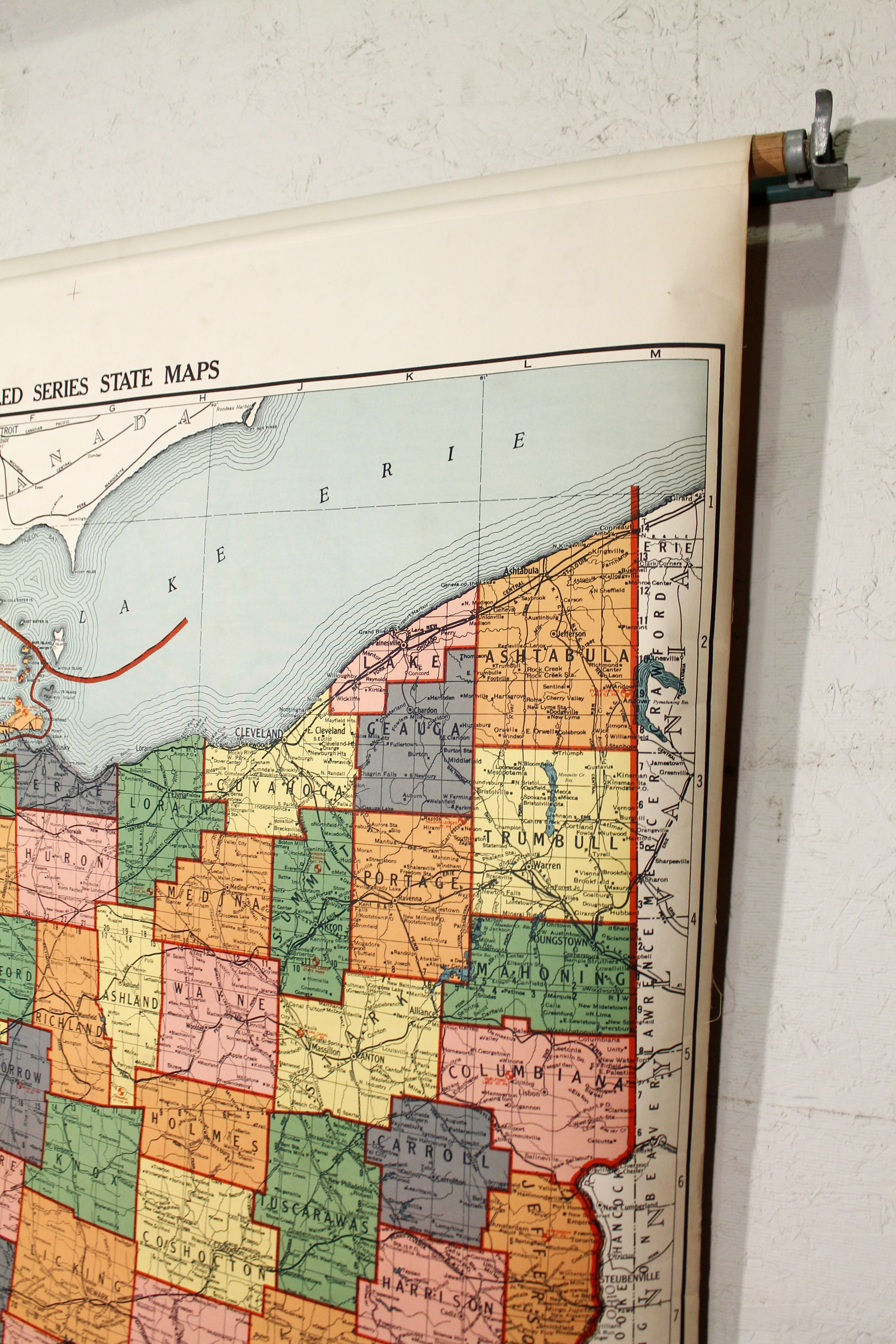 Vintage Ohio School Map