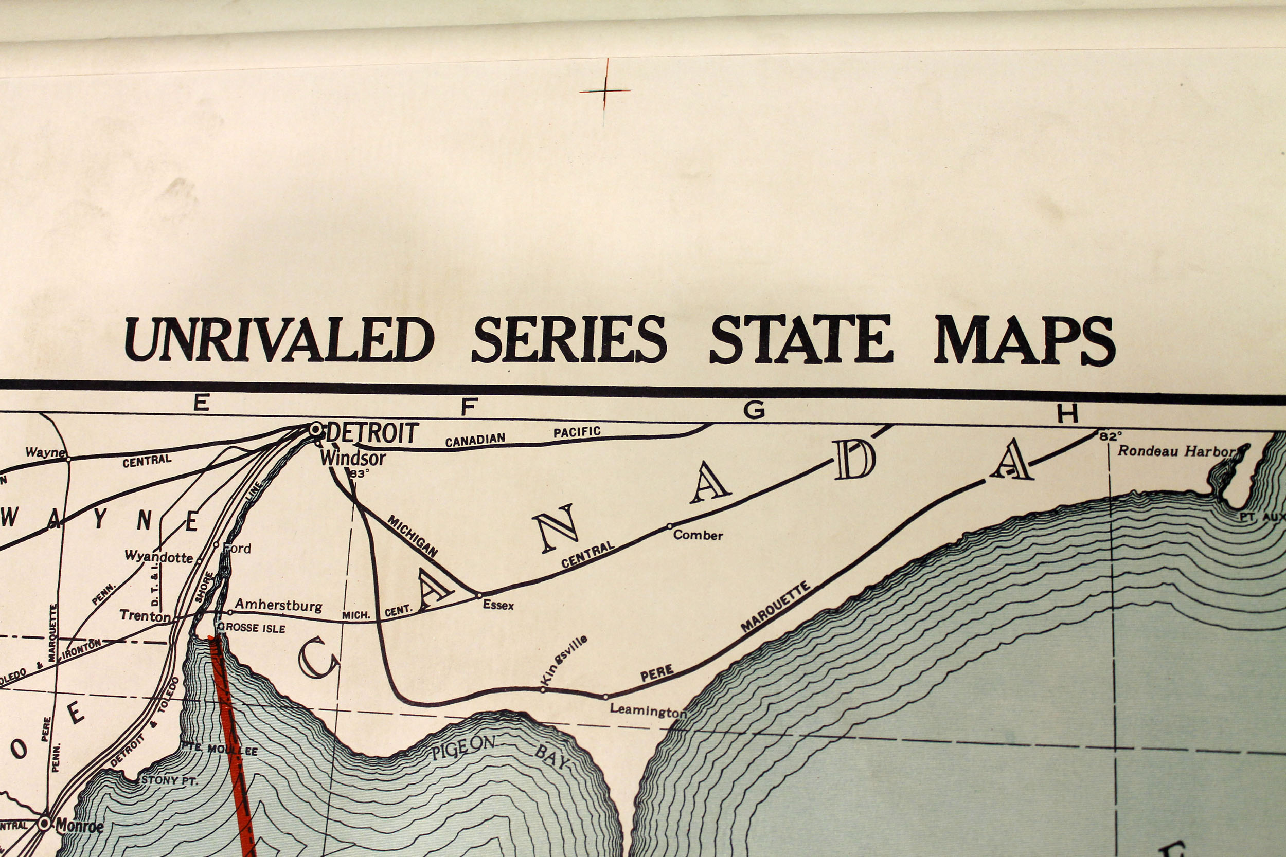 Vintage Ohio School Map