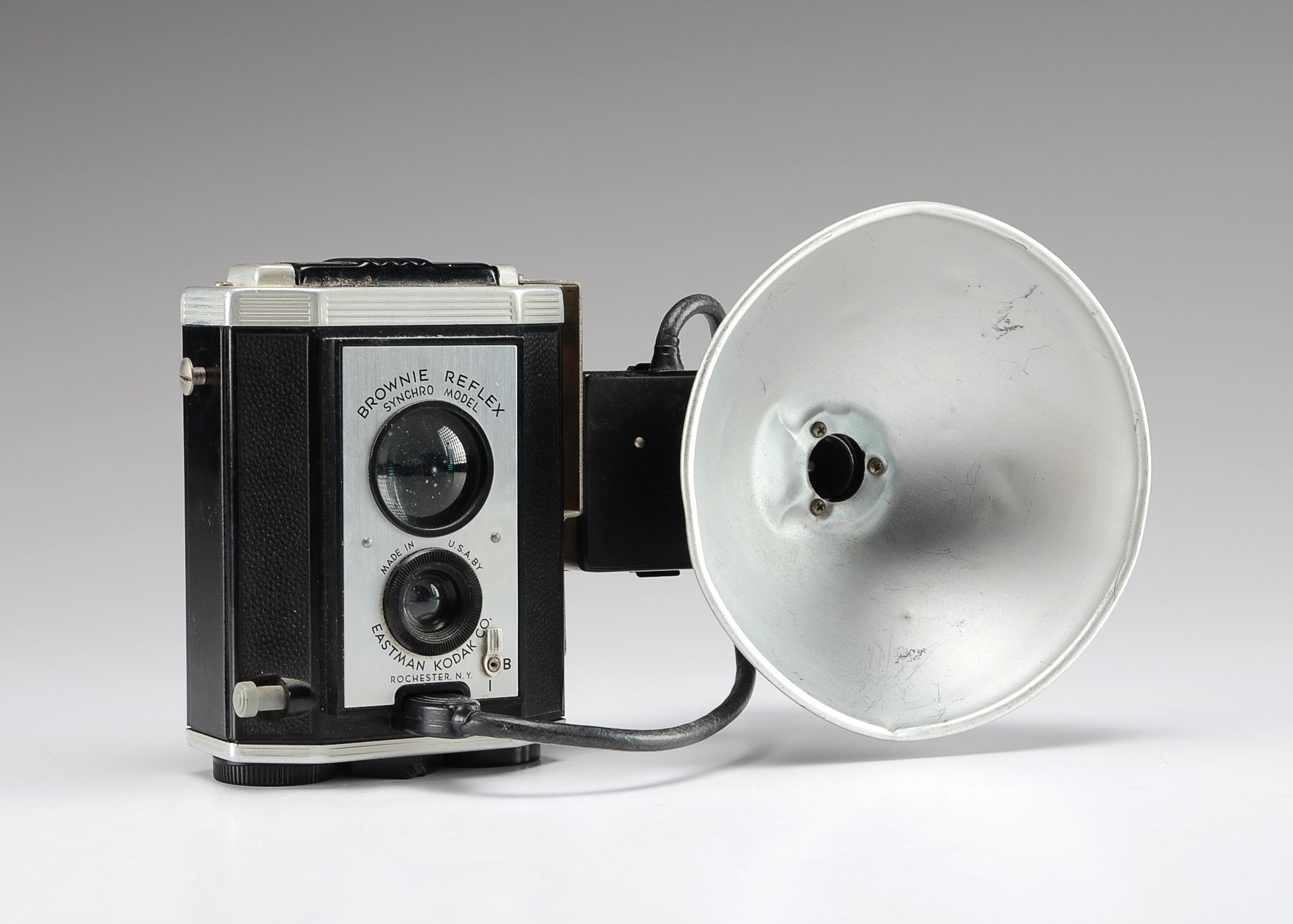 Brownie Reflex Syncho Model Camera and Flasholder