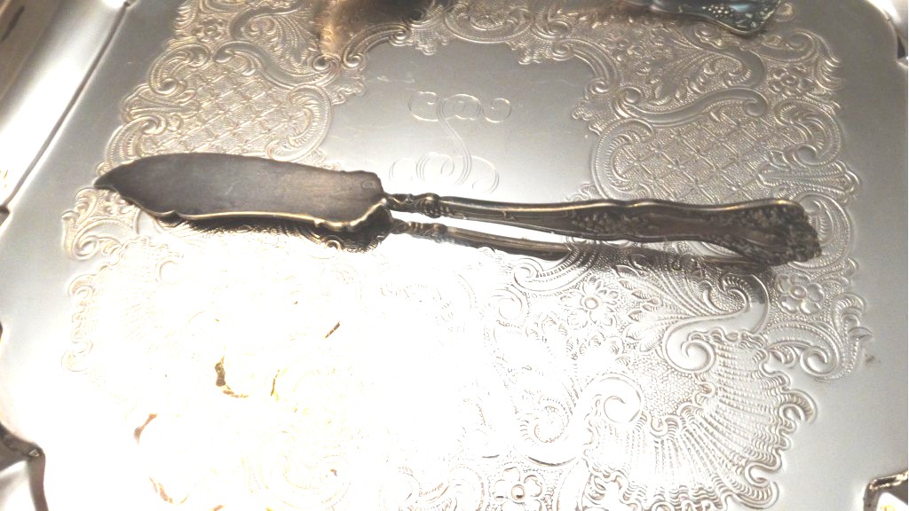 1847 Rogers Bros "Vintage" Grape Pattern Flatware and Gorham Tray