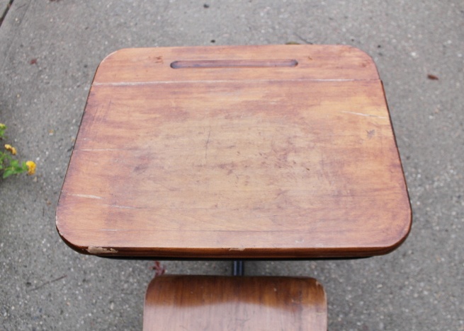 Vintage School Desk with Attached chair