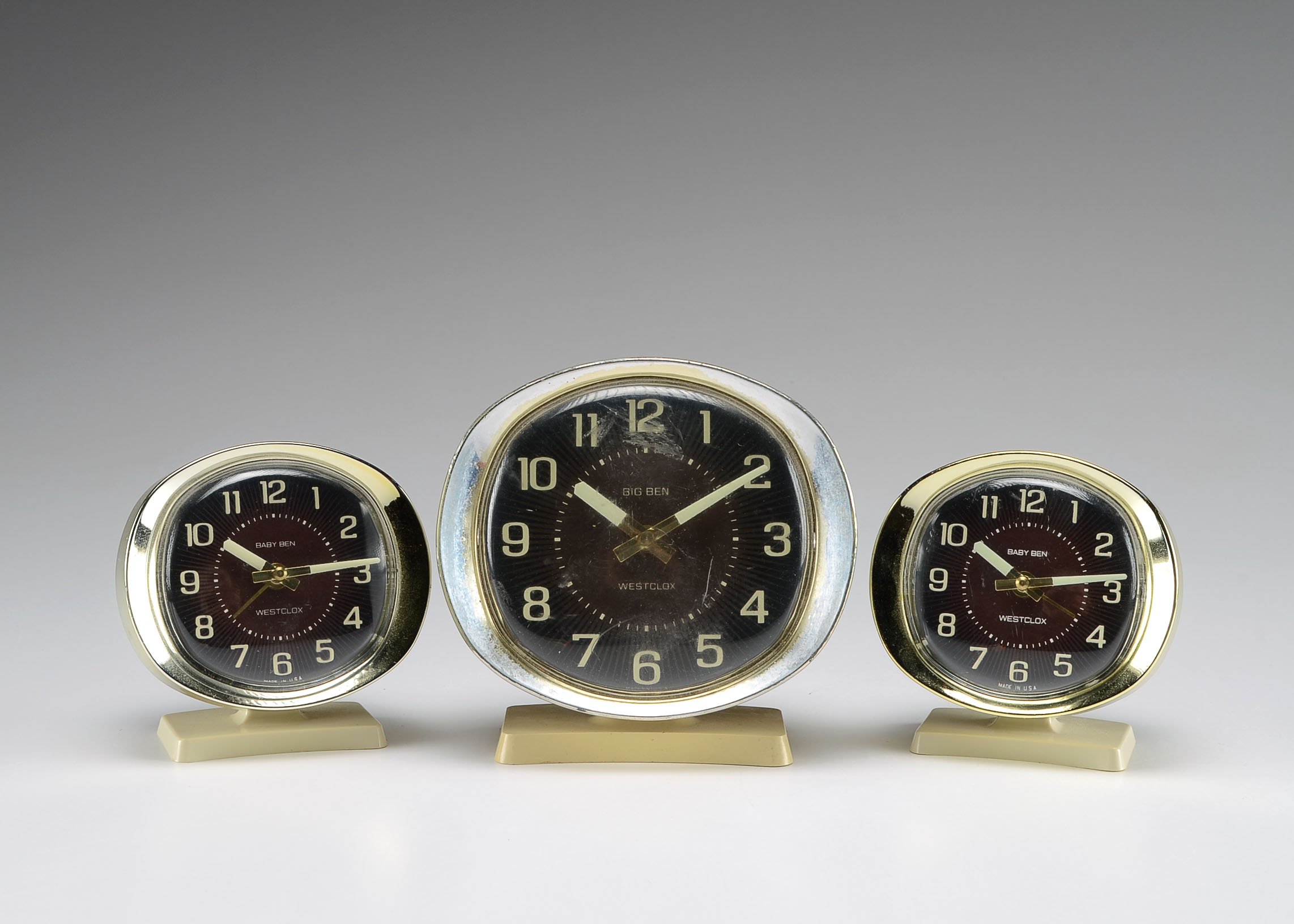 Four Vintage Westclox Big Ben and Baby Ben Alarm Clock