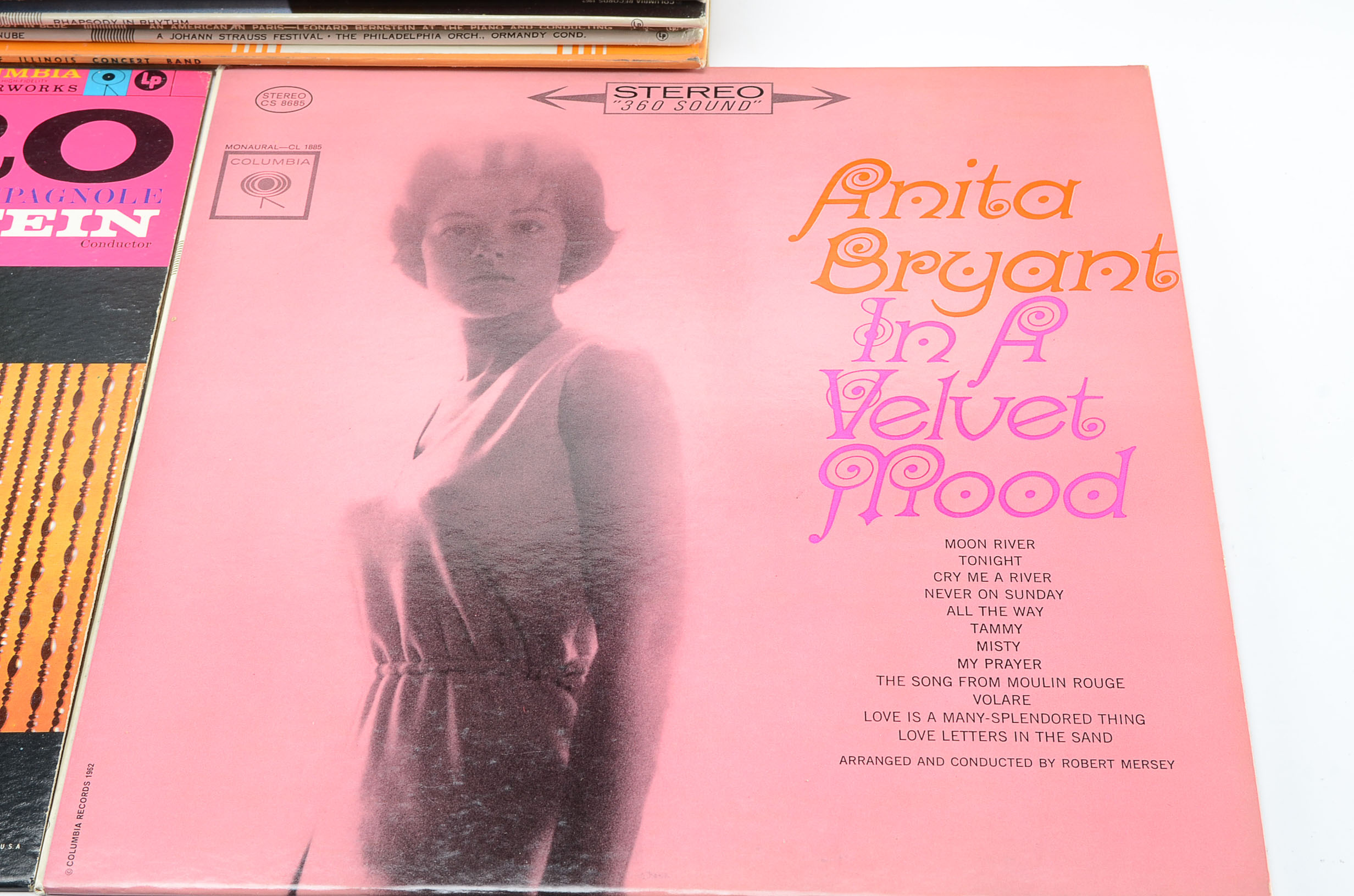 Vinyl Record Collection with Various Genres