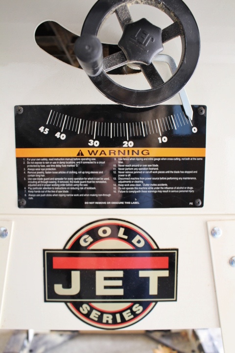 Jet Gold Series Tablesaw and Accessories
