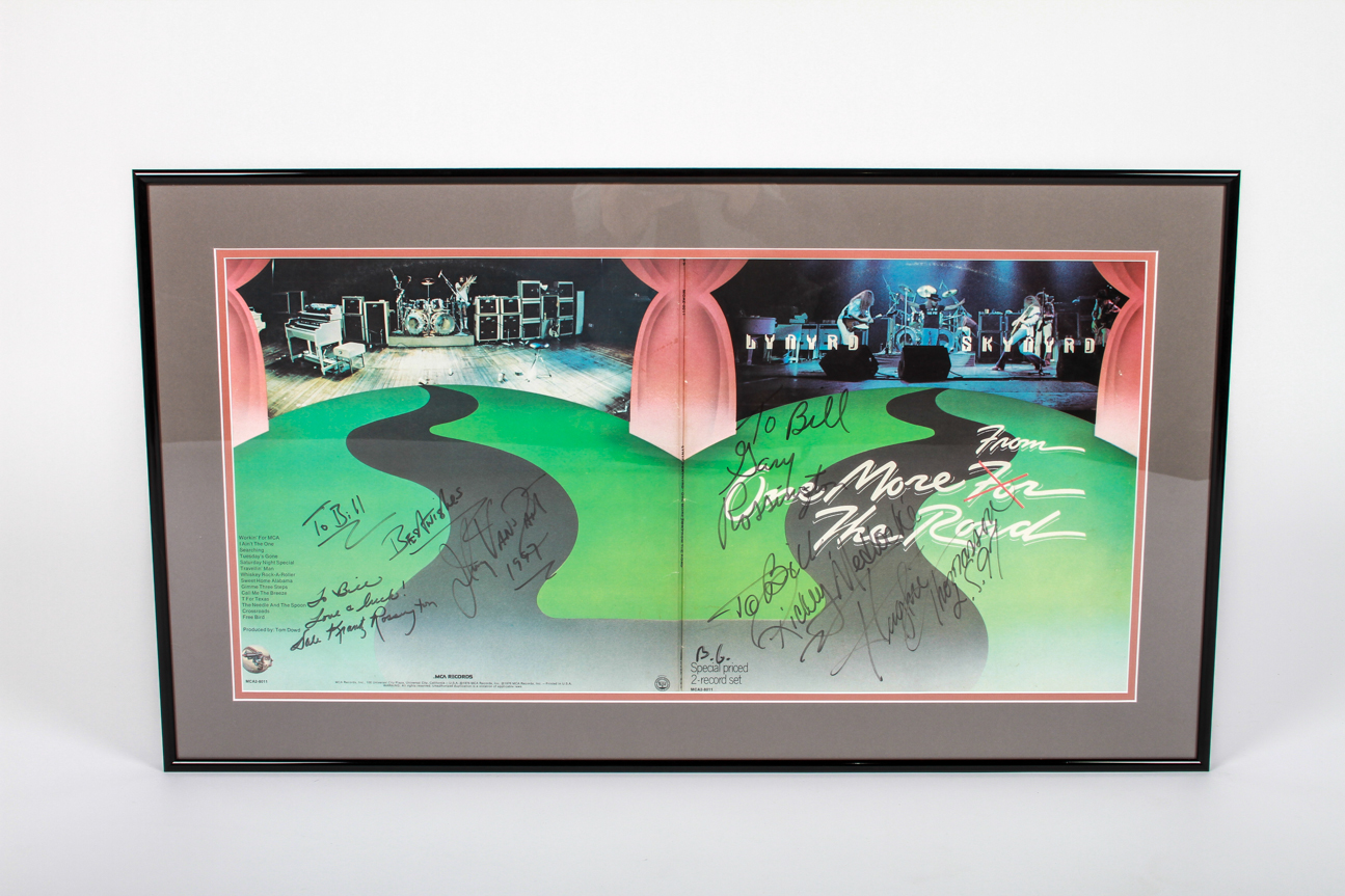 Autographed Lynyrd Skynyrd Album Cover
