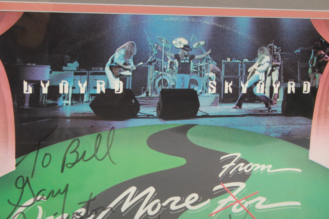Autographed Lynyrd Skynyrd Album Cover