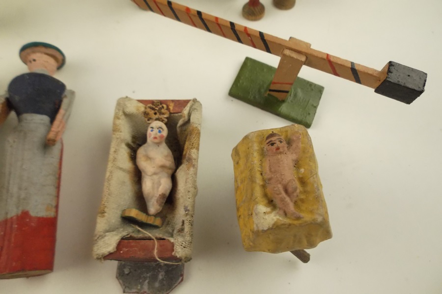 Vintage Erzgebirge Miniature Wooden Toys 