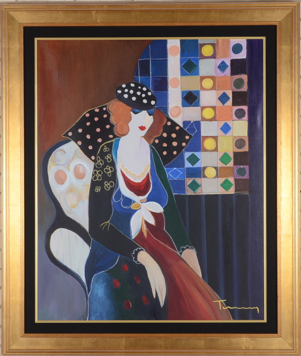 Original Itzchak Tarkay Oil  Painting