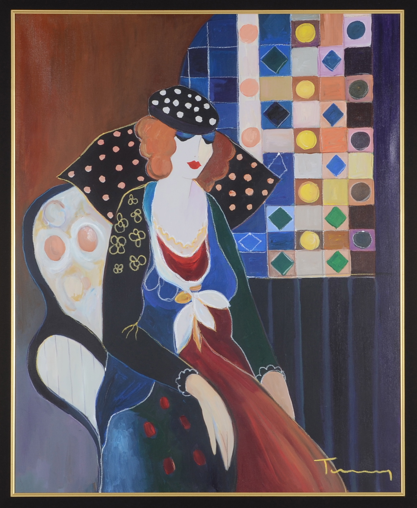 Original Itzchak Tarkay Oil  Painting