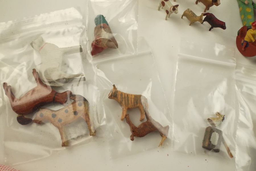 Vintage Erzgebirge Miniature Wooden Toys 