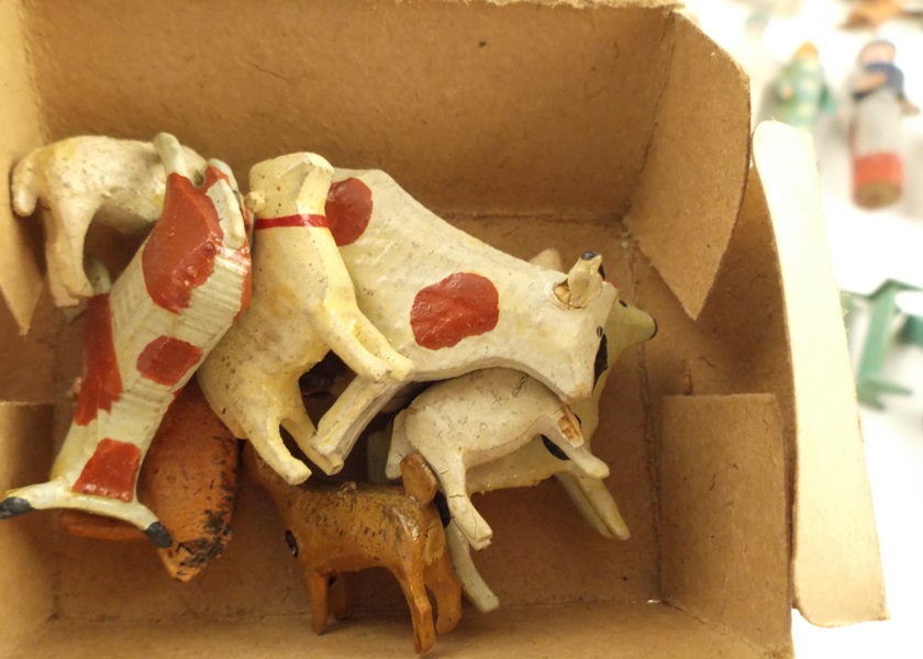 Vintage Erzgebirge Miniature Wooden Toys 