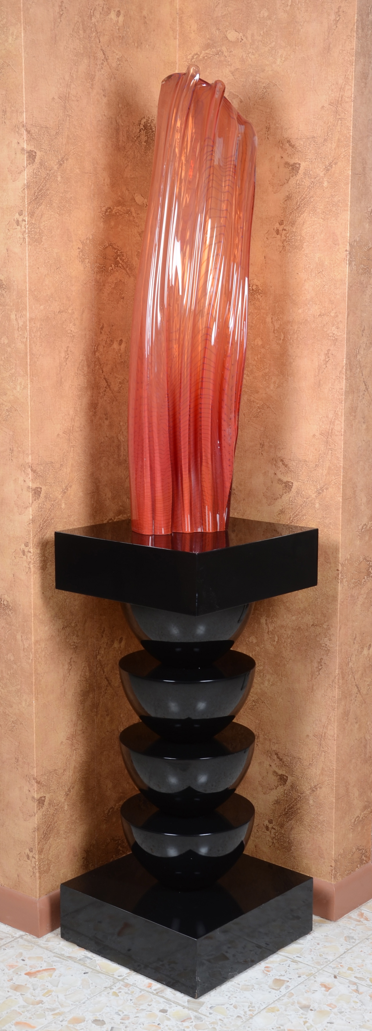 William Morris Sculpture "Standing Red Stone" 