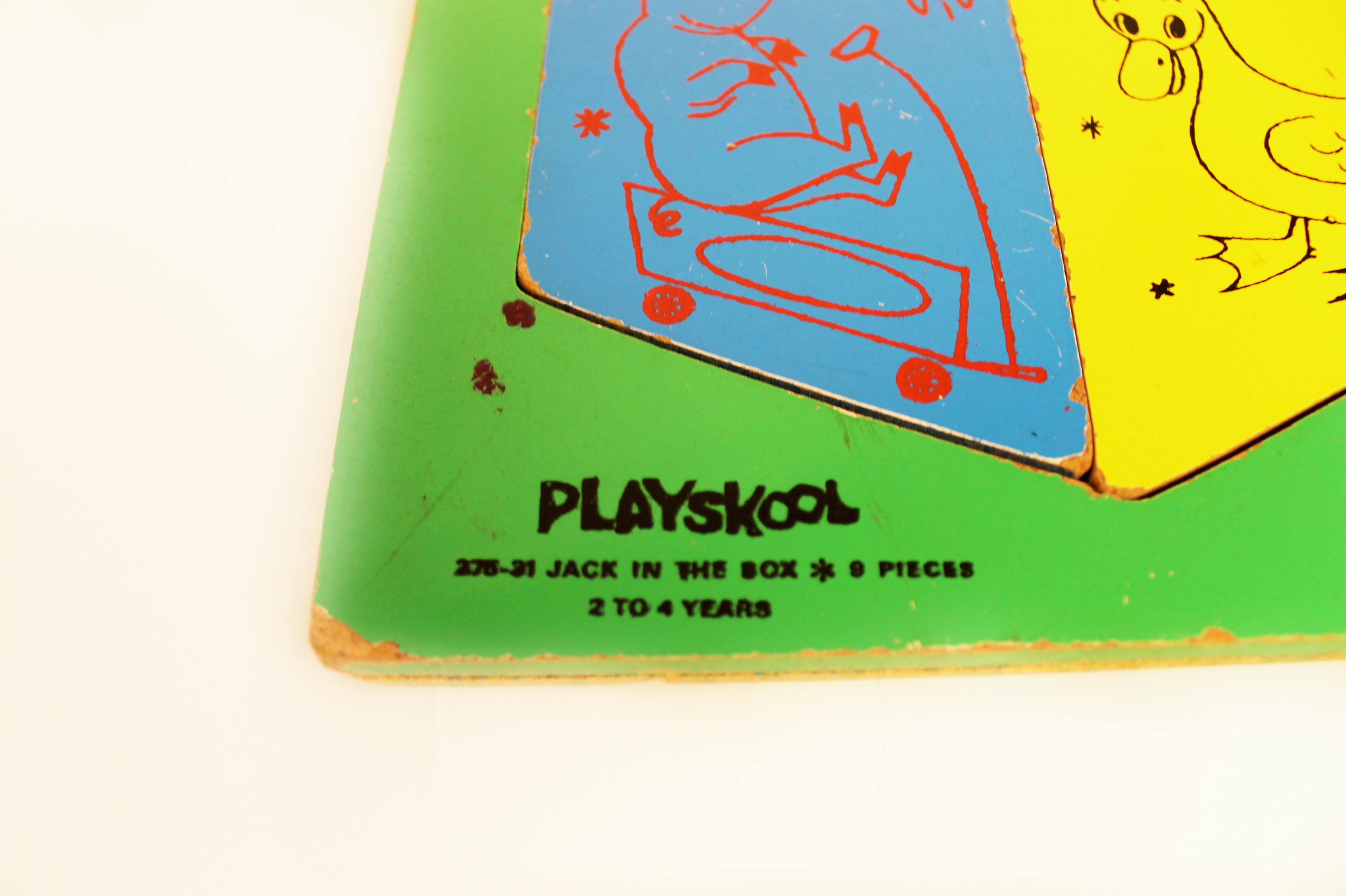 Collection of Five Vintage Playskool Wooden Tray Puzzles