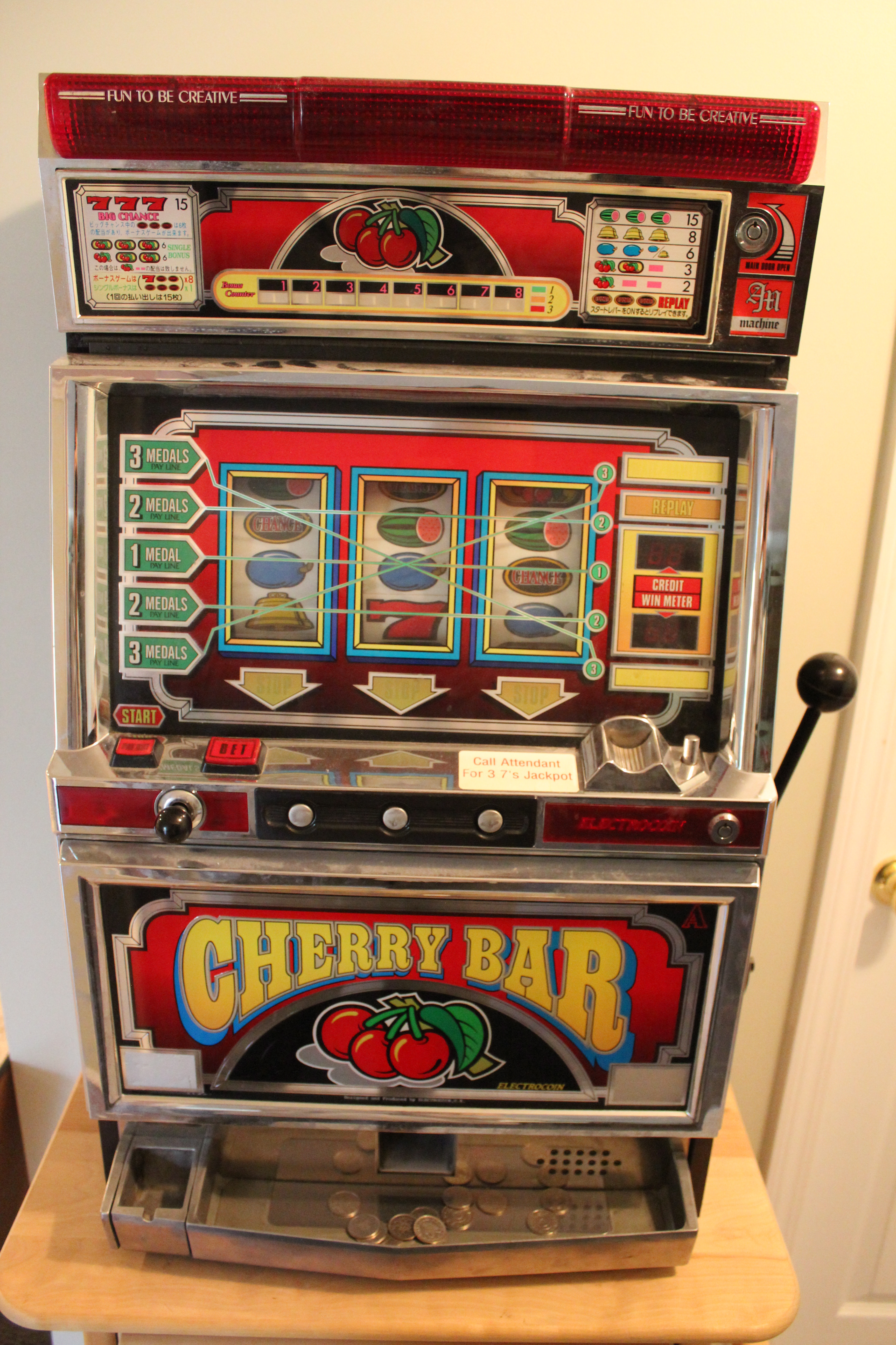 "Cherry Bar" Slot Machine by Electrocoin