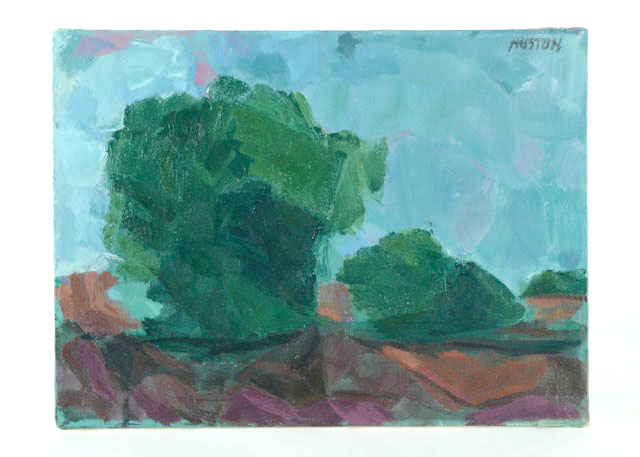 Original Roland Huston Oil on Canvas Landscape Painting