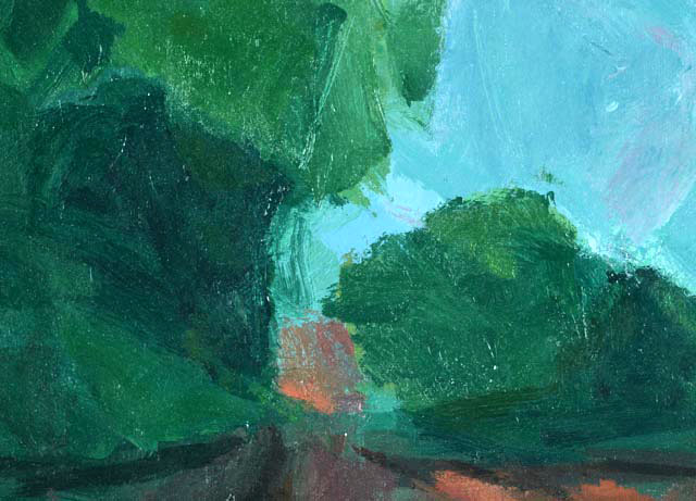 Original Roland Huston Oil on Canvas Landscape Painting