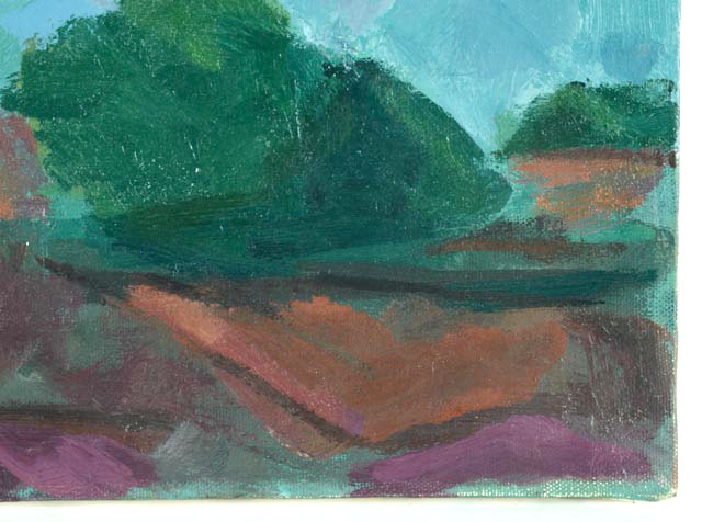 Original Roland Huston Oil on Canvas Landscape Painting