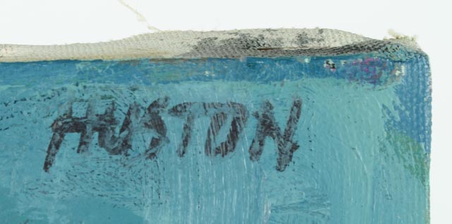 Original Roland Huston Oil on Canvas Landscape Painting