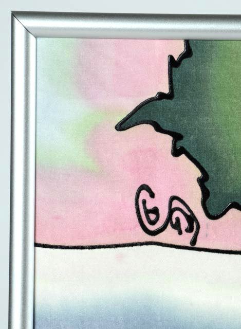 Original Gunter Schwegler Silk Dyed Painting