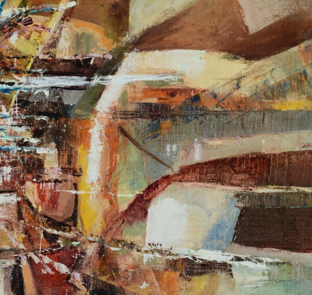 Original Joop Sanders Abstract Expressionist Acrylic on Canvas