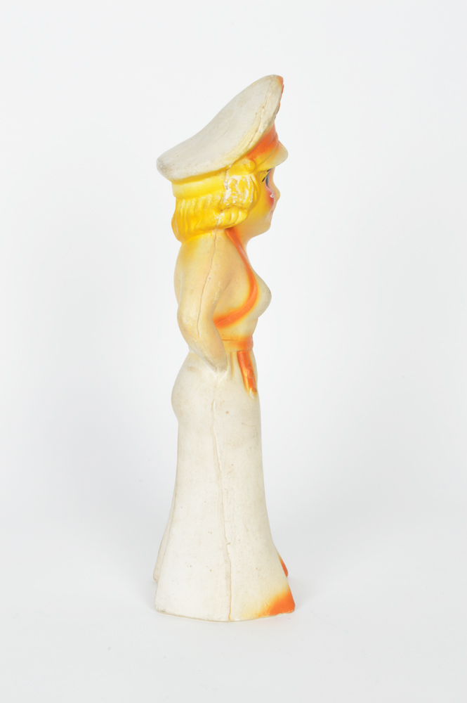 Hand Decorated Chalkware Sailor Girl 