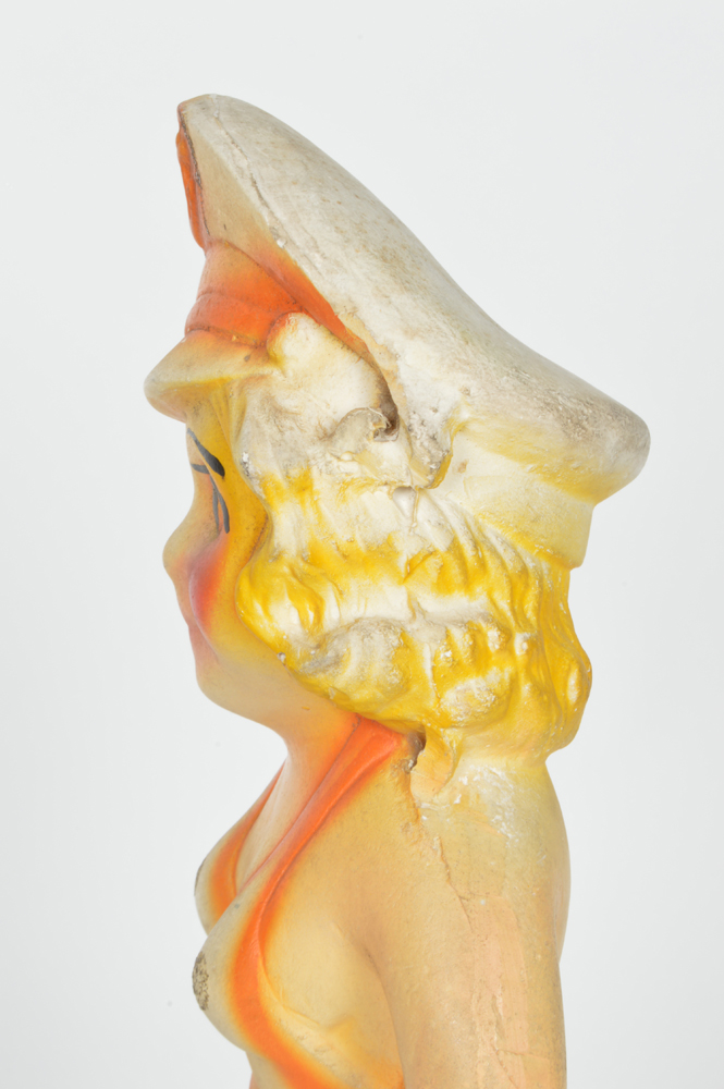 Hand Decorated Chalkware Sailor Girl 