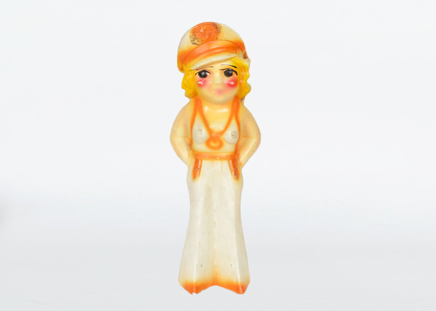 Hand Decorated Chalkware Sailor Girl 