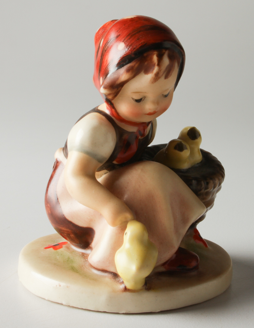 Circa 1935 Hummel "Chick Girl" Figurine 