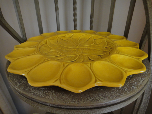 Vintage Ceramic Deviled Egg Plate
