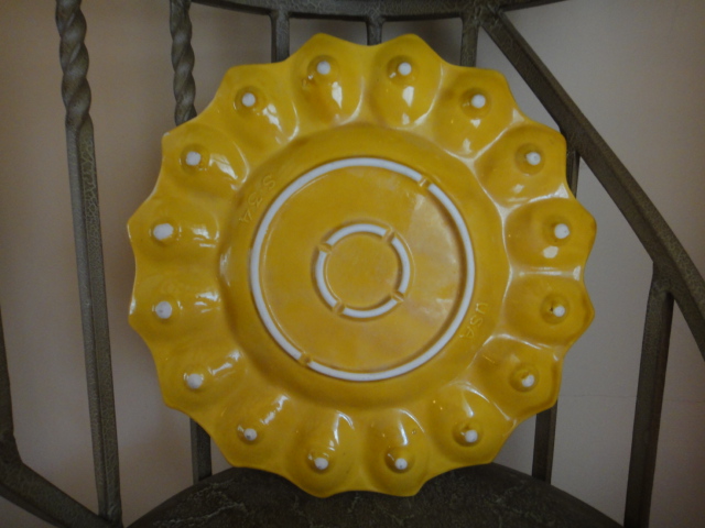 Vintage Ceramic Deviled Egg Plate