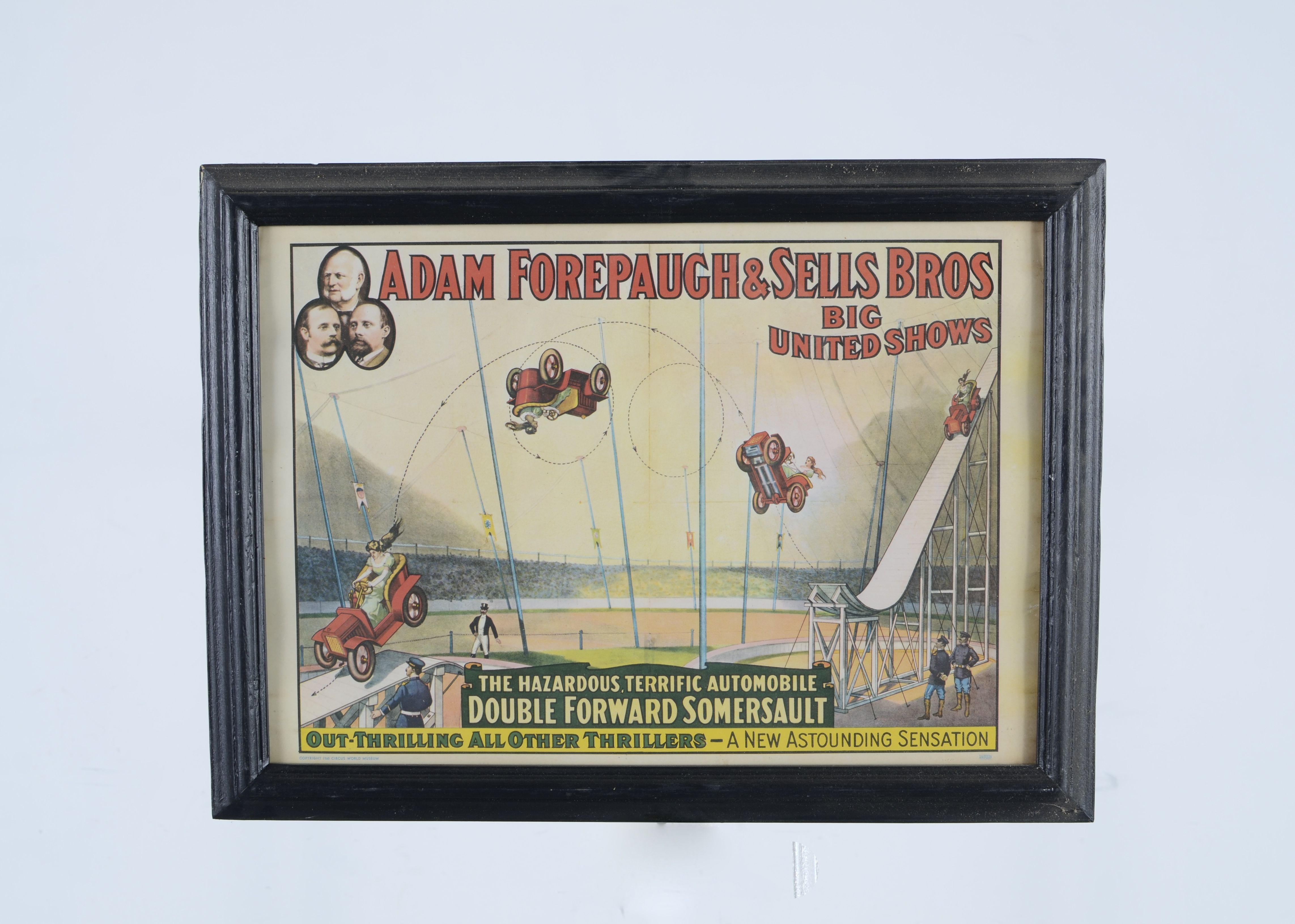 Vintage Adam Forepaugh & Sells Bros. Big United Shows Poster