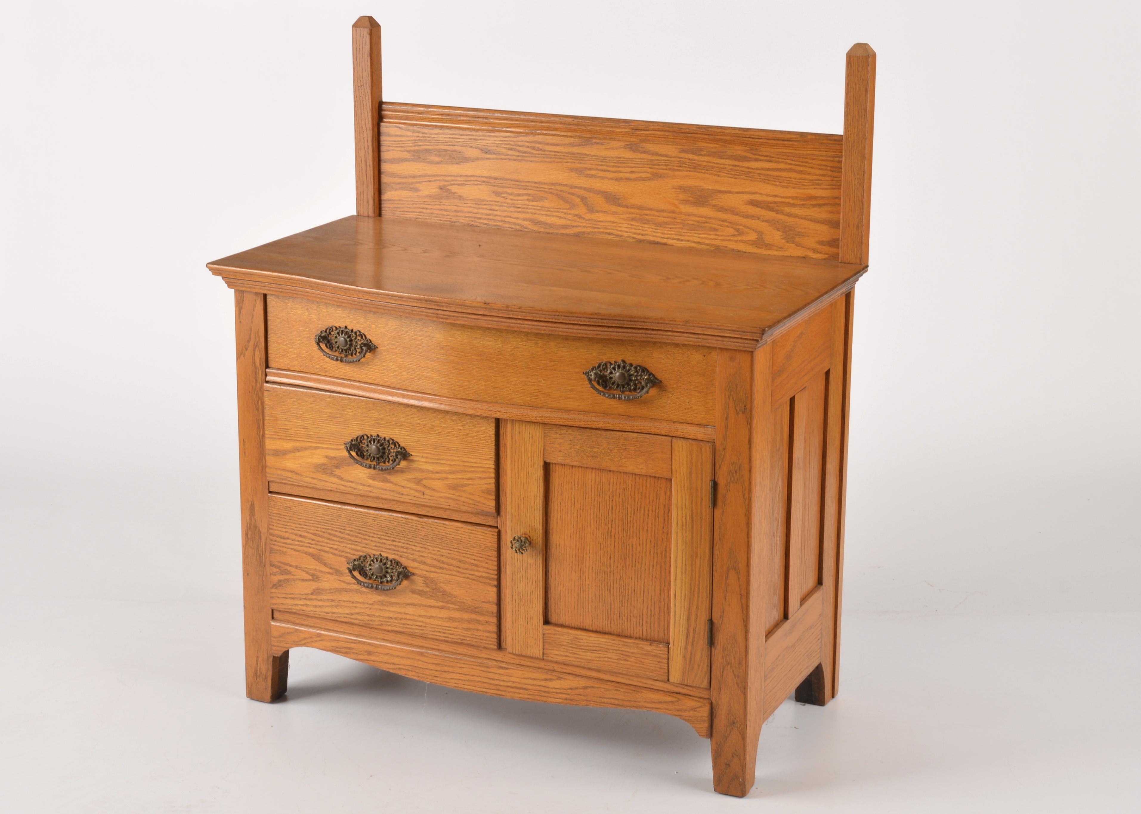 Robert Mitchell American Oak Dry Sink Cabinet