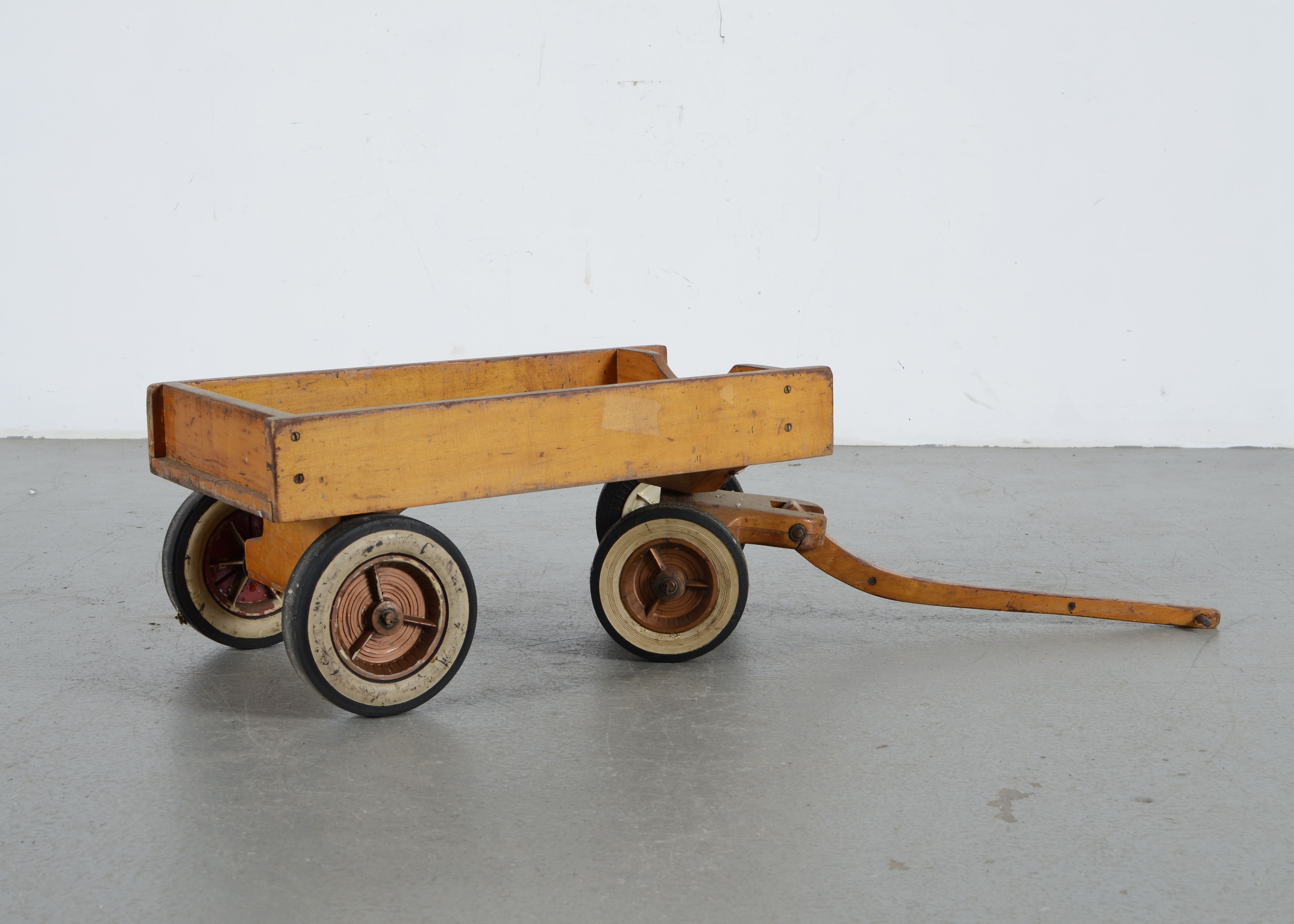 Vintage Homemade Child's Wooden Wagon