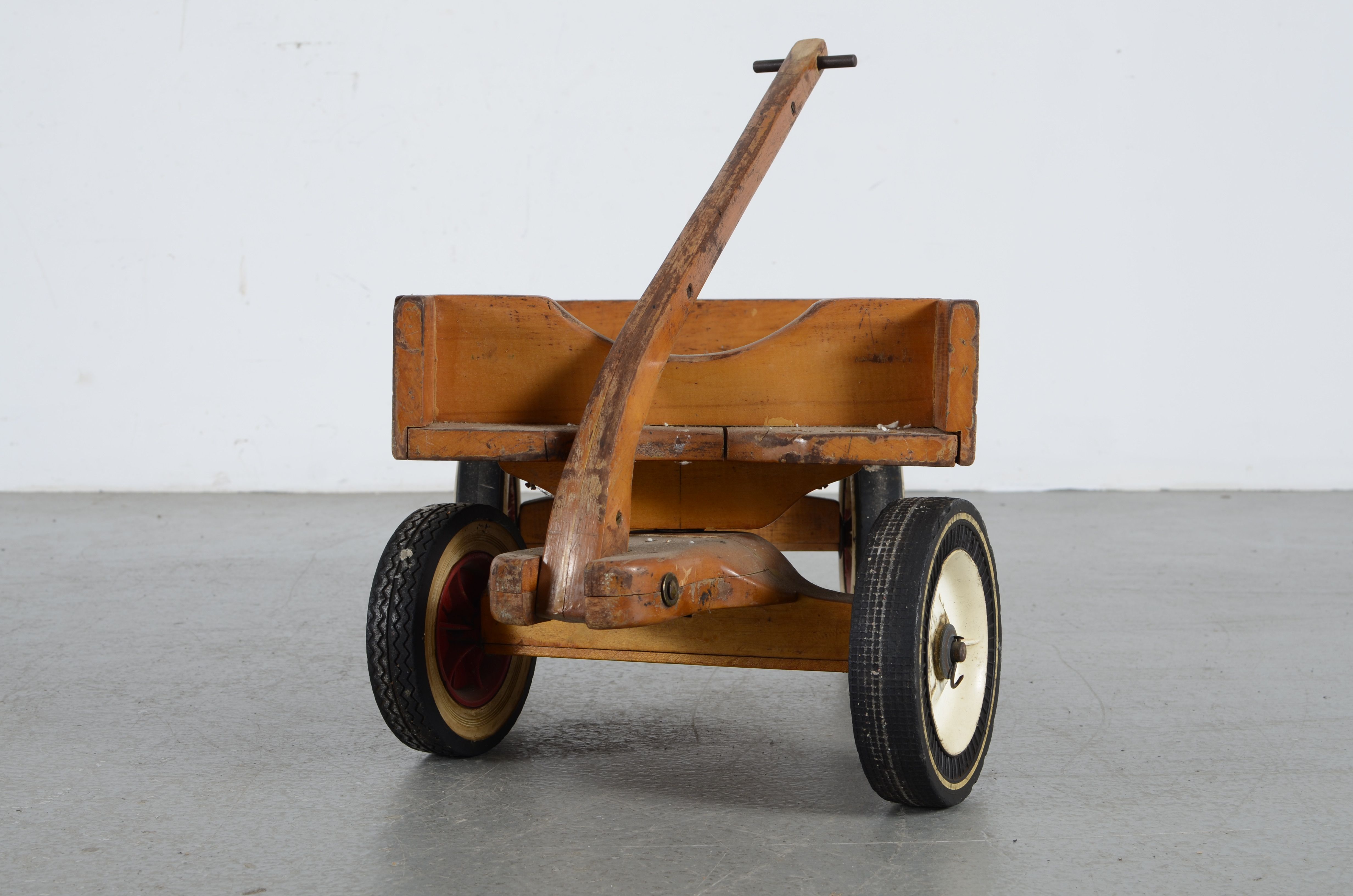 Vintage Homemade Child's Wooden Wagon