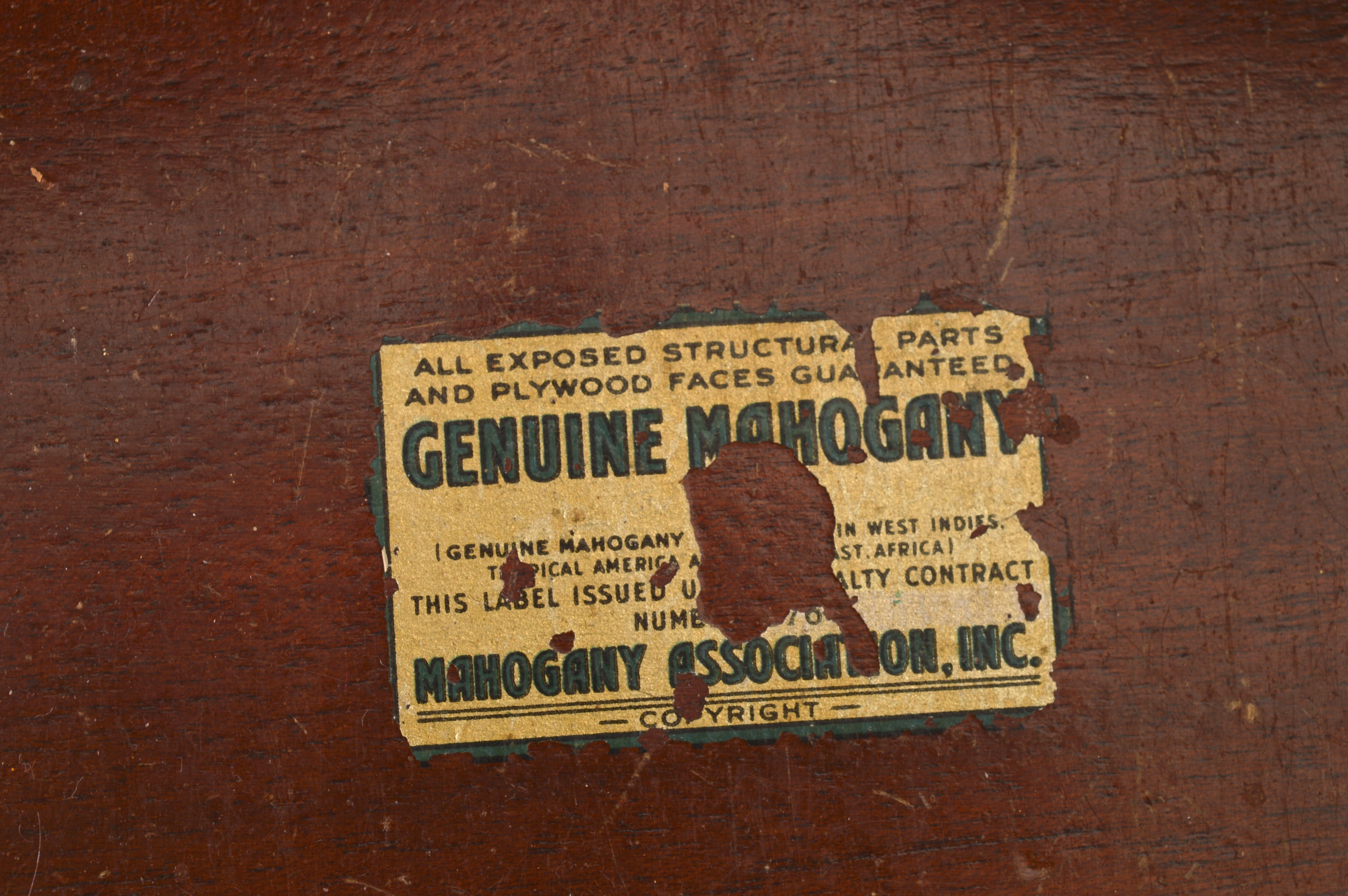 Genuine Mahogany Serpentine Front Chest of Drawers
