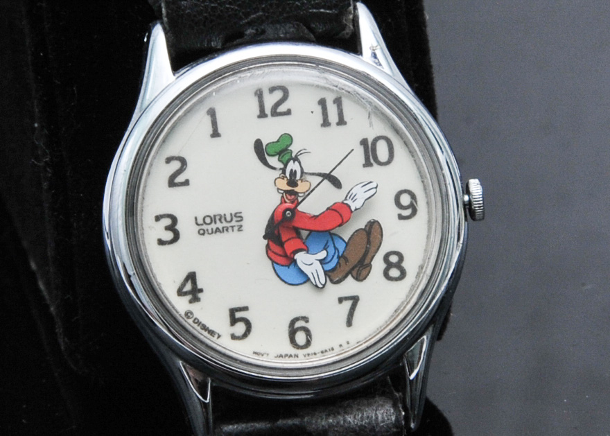 Goofy “Backwards” Quartz Watch, circa 1990's
