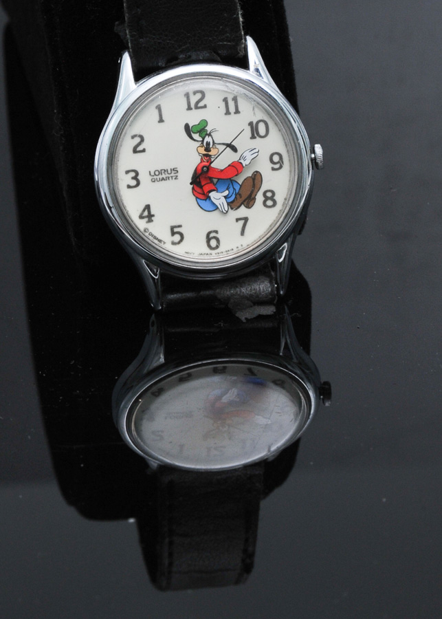 Goofy “Backwards” Quartz Watch, circa 1990's